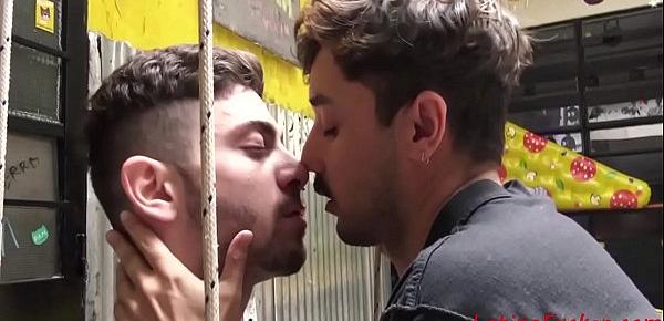  Sexy Studs Fuck In A Gay Bar Passionately